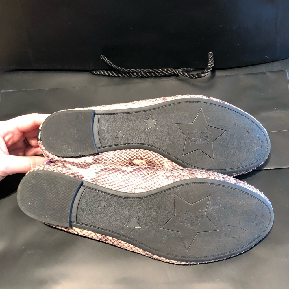 Sam Edelman Circus Studded Python Look Flats 7.5 - image 5